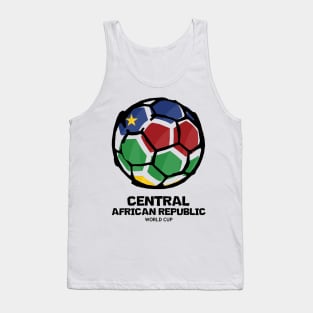 Central African Republic Football Country Flag Tank Top